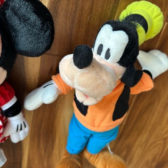 Set of Disney Parks Mickey, Minnie and Goofy Medium Size Plushes - Picture 3 of 5